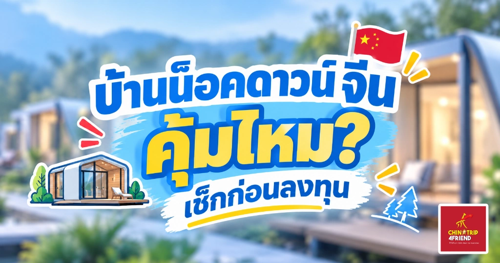 บ้านน็อคดาวน์จีน สร้างรีสอร์ท